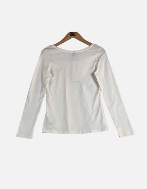 White long sleeve t shirt FM